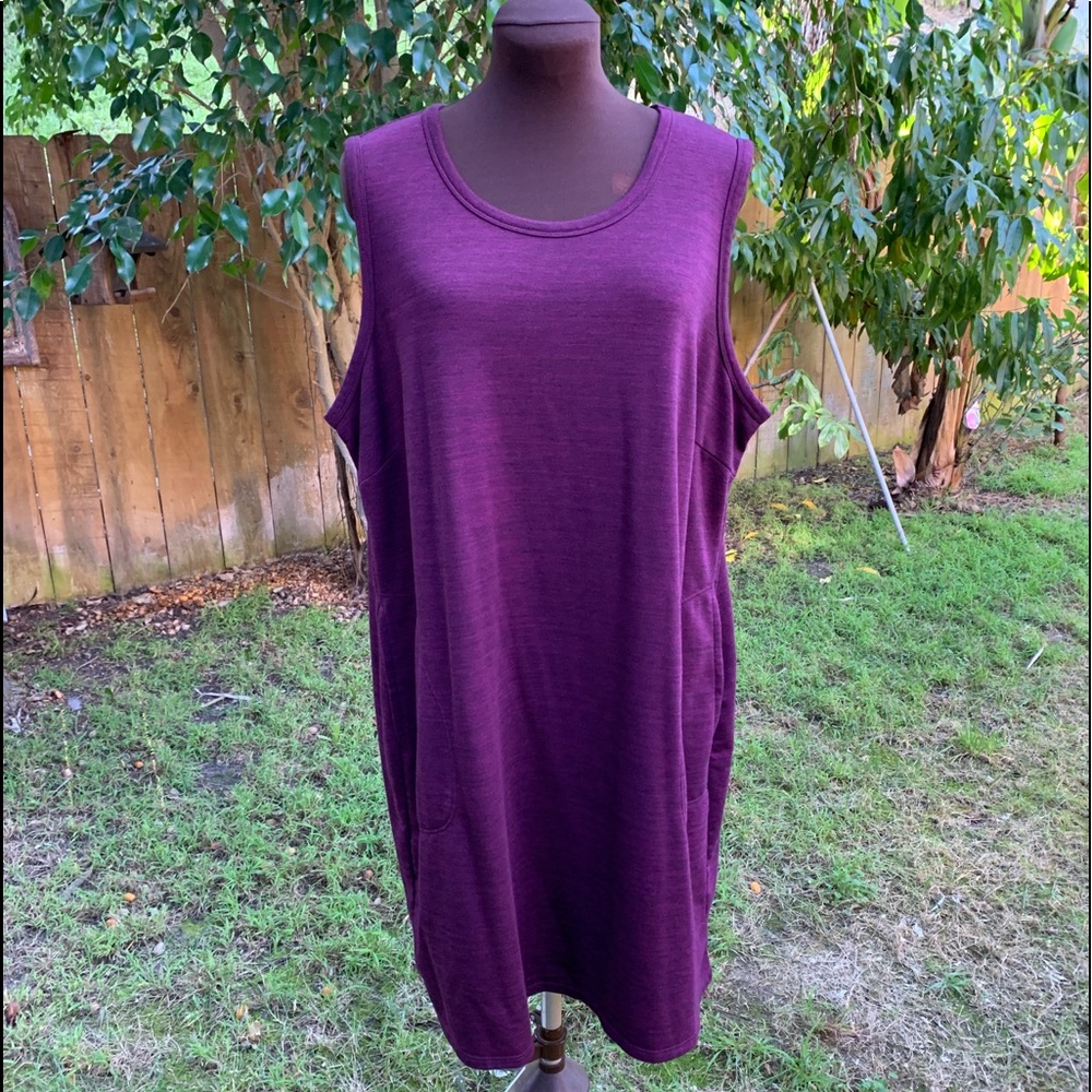 Casual Purple Dress with pockets